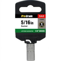 Pro-Grade 1/4" Drive 9/32" Socket, Chrome Vanadium, Dyna Drive, Corrosion-Resistant, 12202