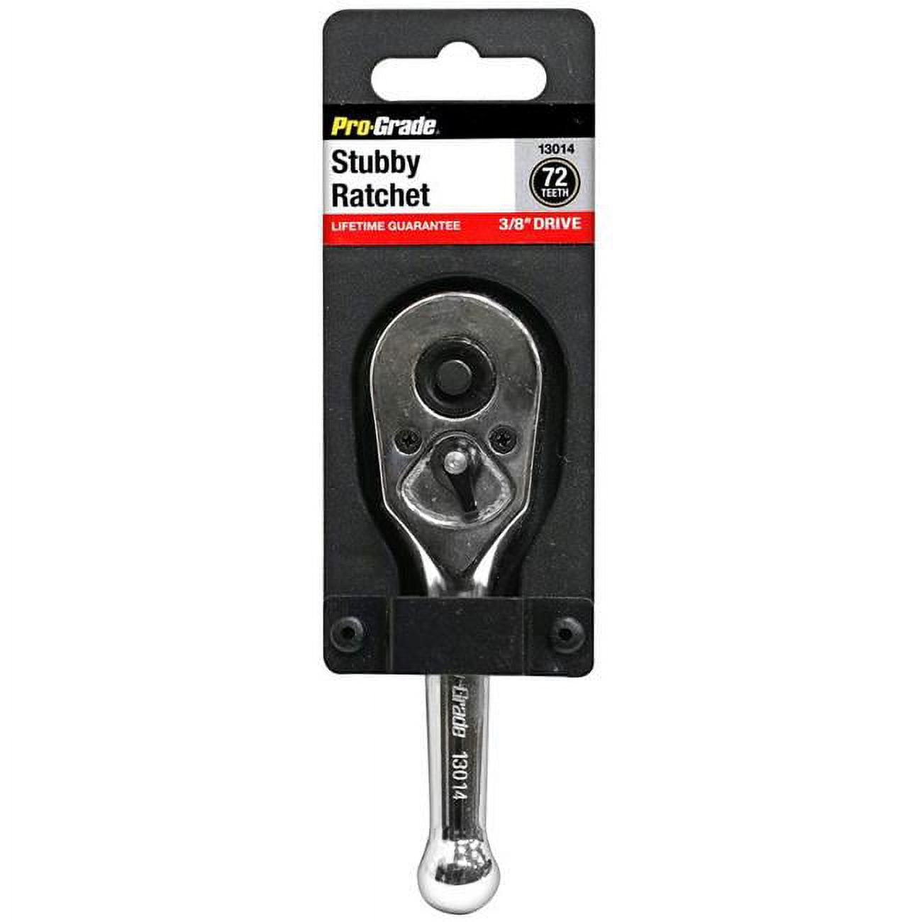 Pro-Grade 3/8" Flex Head Ratchet 11", Oval Head, 72-Tooth, Quick Release, Chrome Vanadium, 13013