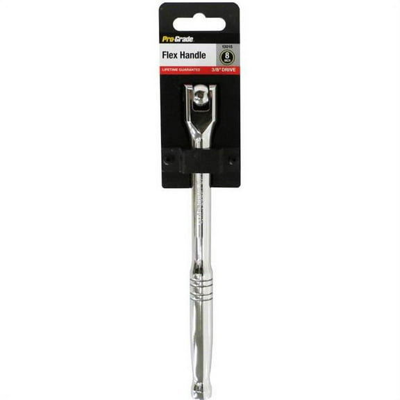 Pro-Grade 3/8" Drive Stubby Ratchet 4" Oval Head, 72-Tooth, Quick Release, Chrome Vanadium, 13014