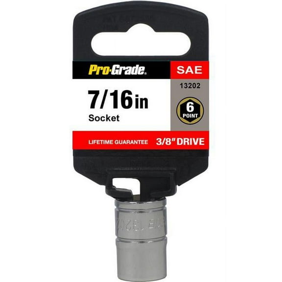 Pro-Grade 3/8in Drive 6 Pt. 3/8in Socket, 13201