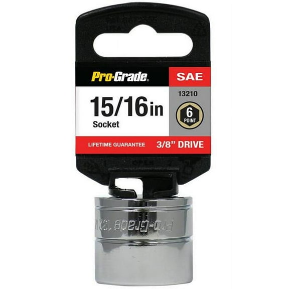 Pro-Grade 3/8in Drive 6 Pt. 7/8in Socket, 13209
