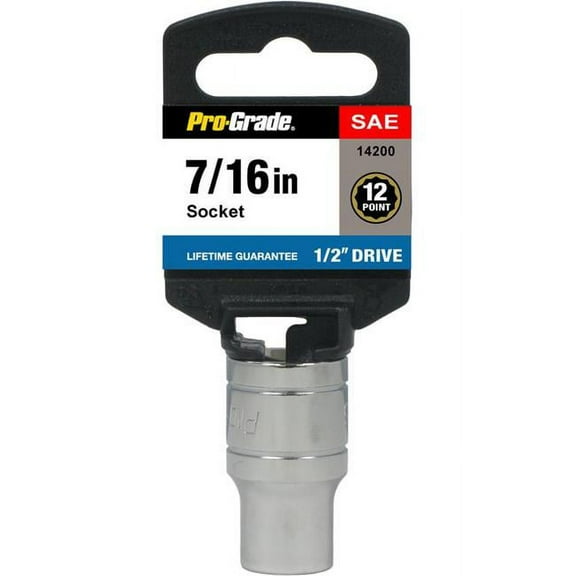 Pro-Grade 14200 0.5 Drive x 0.43 in. 12 Point Socket