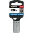 thumbnail image 1 of Pro-Grade 1/2in Drive 1/2in Socket – 12 Pt., Chrome Vanadium, SAE, Full Polish, 14201, 1 of 2