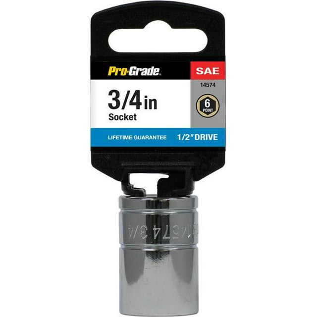 Pro-Grade 14574 0.5 Drive x 0.75 in. 6 Point Socket