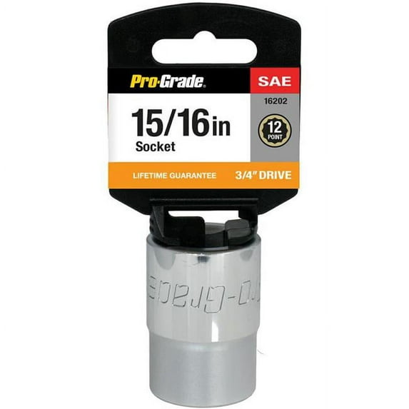 pro-grade 16201 3/4-inch drive with 12 point 7/8-inch socket