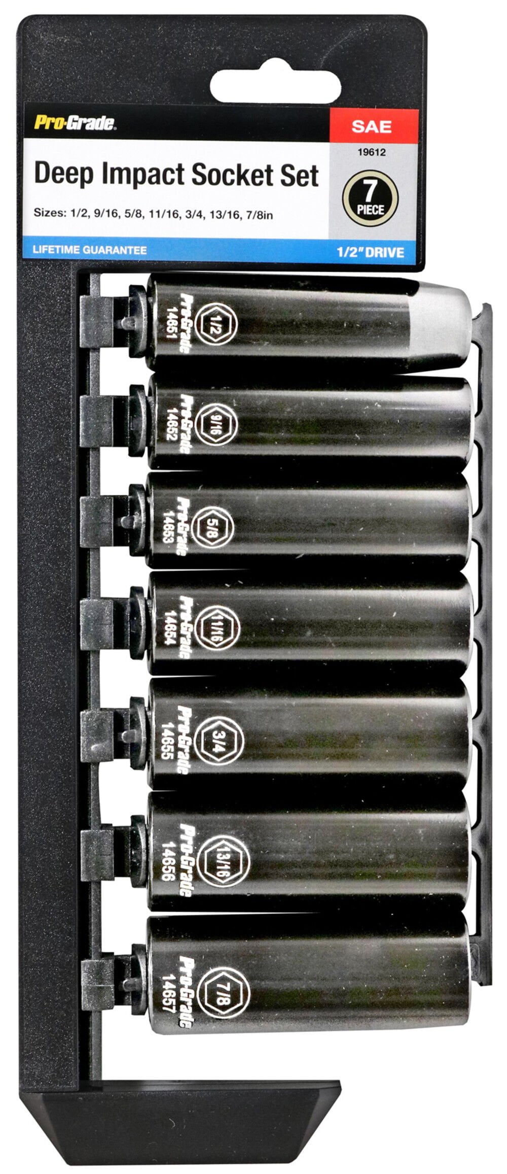 Allied International Impact Sockets 1/2In Drive Sae 7Pc - Walmart.com