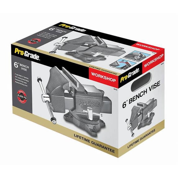 Pro-Grade 59112 6 in. Workshop Bench Vise