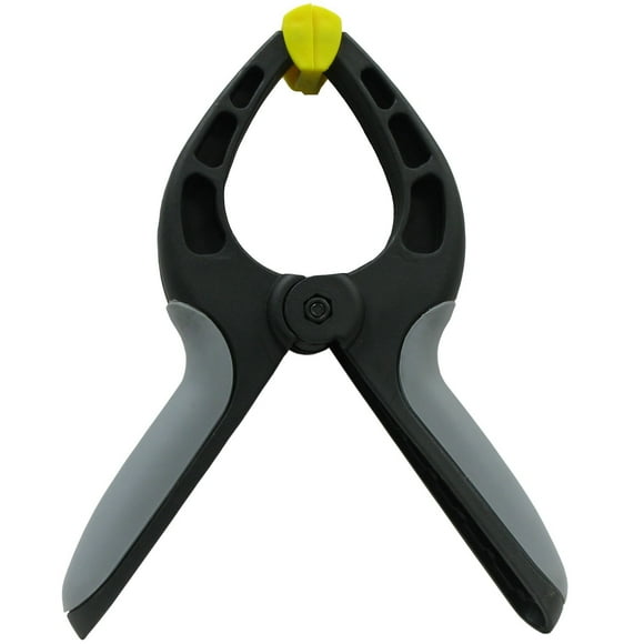 Pro-Grade Nylon Spring Clamp with Pivoting Tips and Rubber Grips, 2-Inch Jaw Capacity, 59181