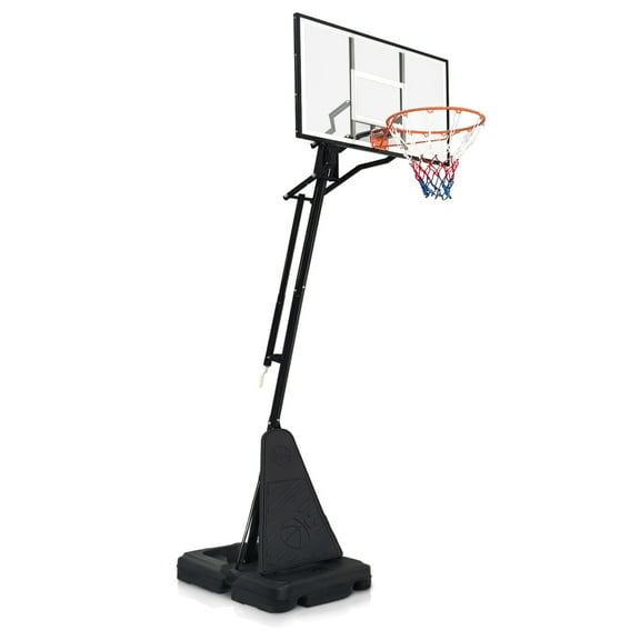 Pro-Grade Adjustable Basketball Hoop  5-10ft Height Range for Kids & Adults, Premium Portable Goal with Smooth-Roll Wheels, Indoor/Outdoor Versatility