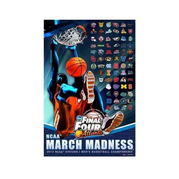 Pro Graphs MFF60-PO March Madness- 2013 Field of 68 Poster 2