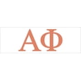 thumbnail image 1 of Pro-Graphx Alpha Phi Greek Sorority Sticker Decal, 2.5 Inches Tall, Coral, 1 of 7