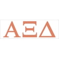 thumbnail image 1 of Pro-Graphx Alpha Xi Delta Greek Sorority Sticker Decal, 2.5 Inches Tall, Coral, 1 of 7