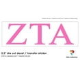 thumbnail image 1 of Pro-Graphx Zeta Tau Alpha Greek Sorority Sticker Decal, 2.5 Inches Tall, Rose Gold, 1 of 3