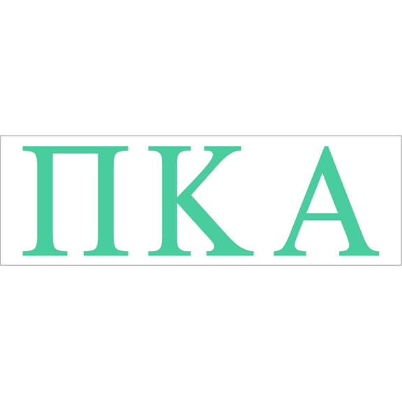 Pro-Graphx Pi Kappa Alpha Greek Sorority Sticker Decal, 2.5 Inches Tall, Mint