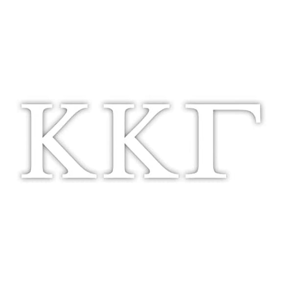 Pro-Graphx Zeta Tau Alpha Greek Sorority Sticker Decal, 2.5 Inches Tall, Rose Gold