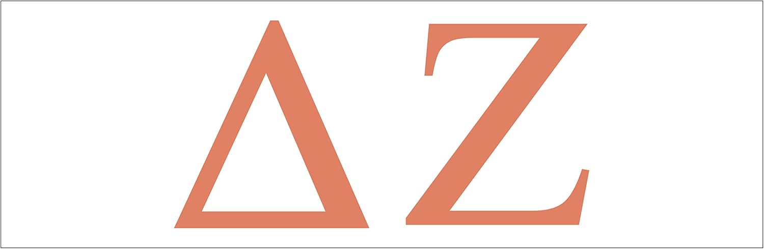 Delta Zeta Sorority Flagge 91x152 Cm – Offiziell Lizenziert, Schwarzer Marmor-Look, Aus Polyester
