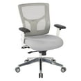thumbnail image 1 of Pro Grid Gray Mesh Fabric Mid Back Chair with 2-Way Adjustable Arms, 1 of 5