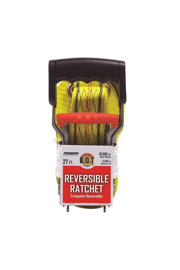 Tie Down Strap,Flat-Hook,Yellow 310081