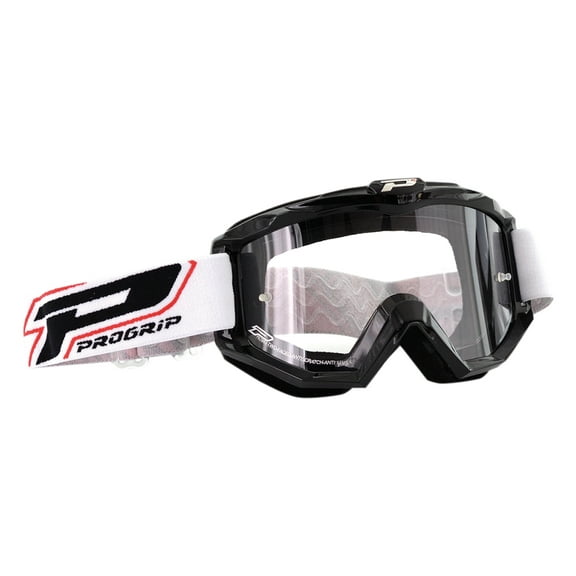 Pro Grip 3201 Atzaki Goggles (OSFA, Black / Clear Lens)