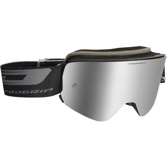 Pro Grip 3205 Magnet MX Offroad Goggles Matte Black w/Silver Iridium Lens