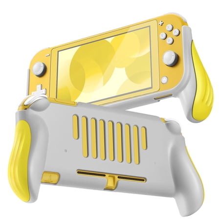Pro Grip Case for Nintendo Switch Lite Protective Shell Cover (Yellow) Vented Comfort Enhance Ergonomic Grips, Lightweight, Slim, Scratch & Shock Protector Nintendo Switch Lite Accessories