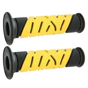 Pro Grip 719 Dual Density Road Grips, Open End, Gel, 7/8" Handlebar, Black/Yellow PA0719OENEGI