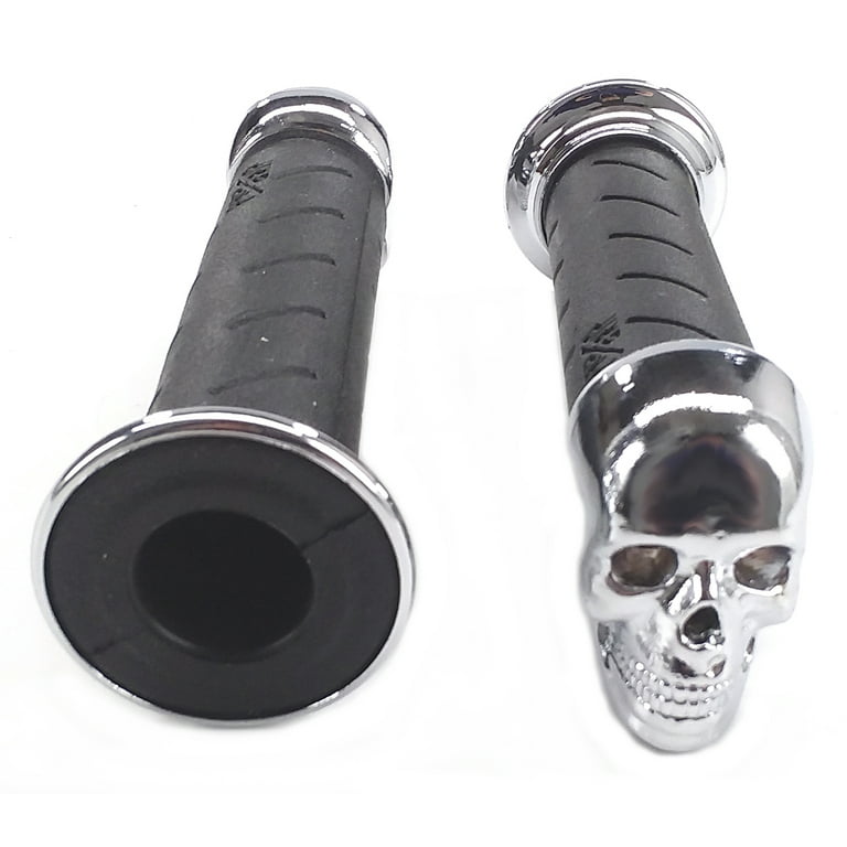 Skull hotsell handlebar grips