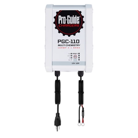 Proguide Batteries PGC-110 Pro-guide Pgc-110 1-bank 12v 10a Lead Acid/lifepo4 On Board Charger, Ip68