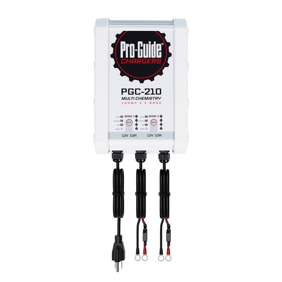 Proguide Batteries PGC-210 Pro-guide Pgc-210 2-bank 12v 10a Lead Acid/lifepo4 On Board Charger, Ip68