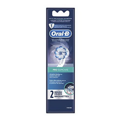 Pro Gum Care Electric Toothbrush Replacement Brush Head Refills by Oral B, 2 Ea