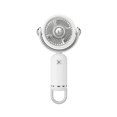 thumbnail image 1 of Pro Handheld Portable fan with Turbo Cooling - Hand Held Fan Pro Rechargeable Powerful Mini Personal Ice fan for Travel, Outdoor, Beach & Makeup(White), 1 of 5