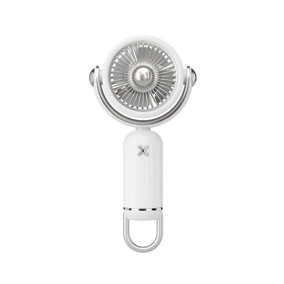 Pro Handheld Portable fan with Turbo Cooling - Hand Held Fan Pro Rechargeable Powerful Mini Personal Ice fan for Travel, Outdoor, Beach & Makeup(White)