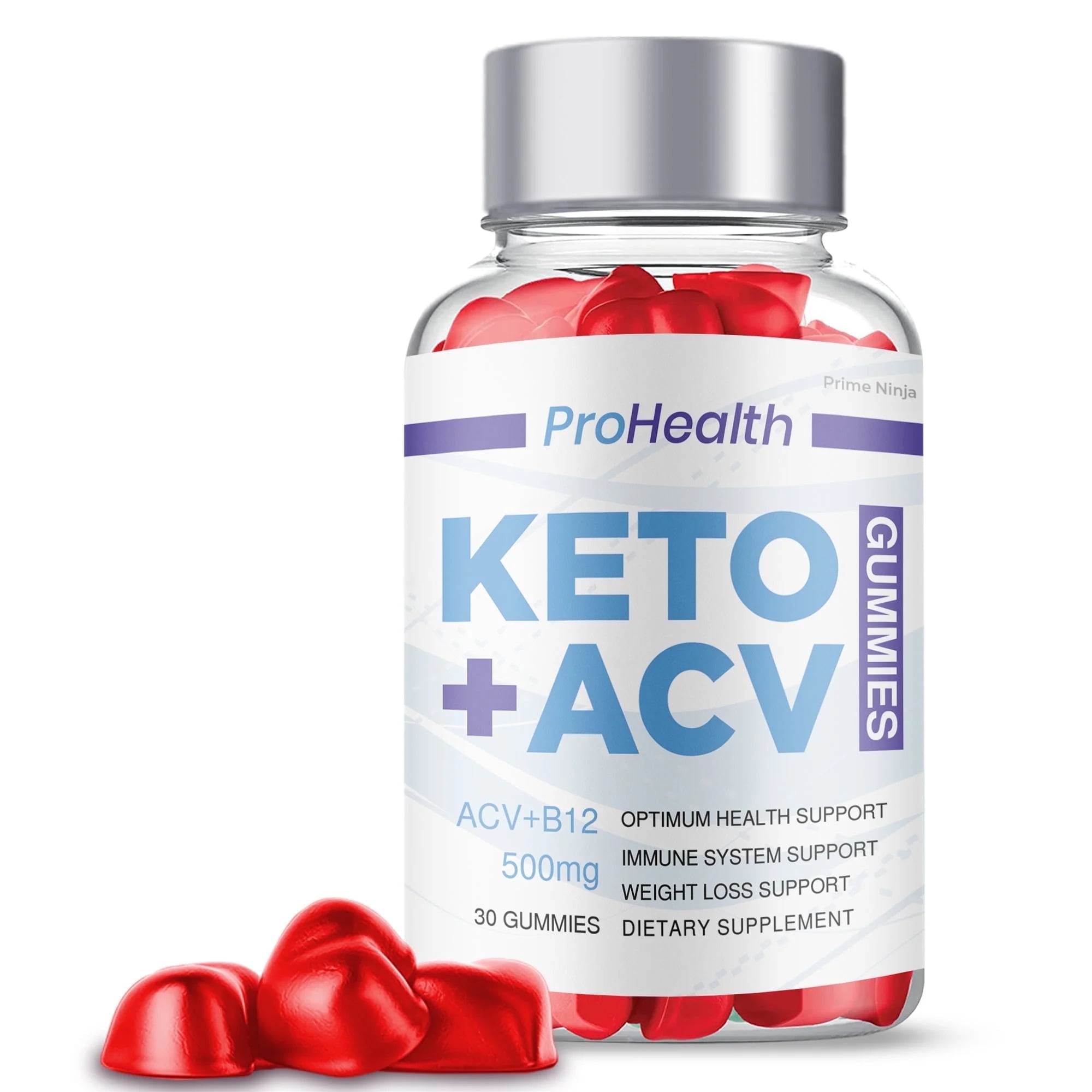 Pro Health Keto ACV Gummies, Maximum Strength with Apple Cider Vinegar, 1 Month Supply  Dietary Supplement  Made in USA (1 Pack)