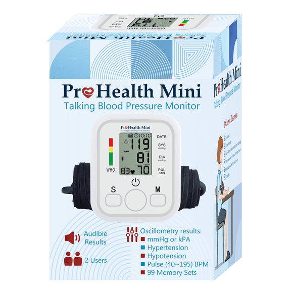Pro Health Mini Talking BP Monitor (Standard size Cuff)