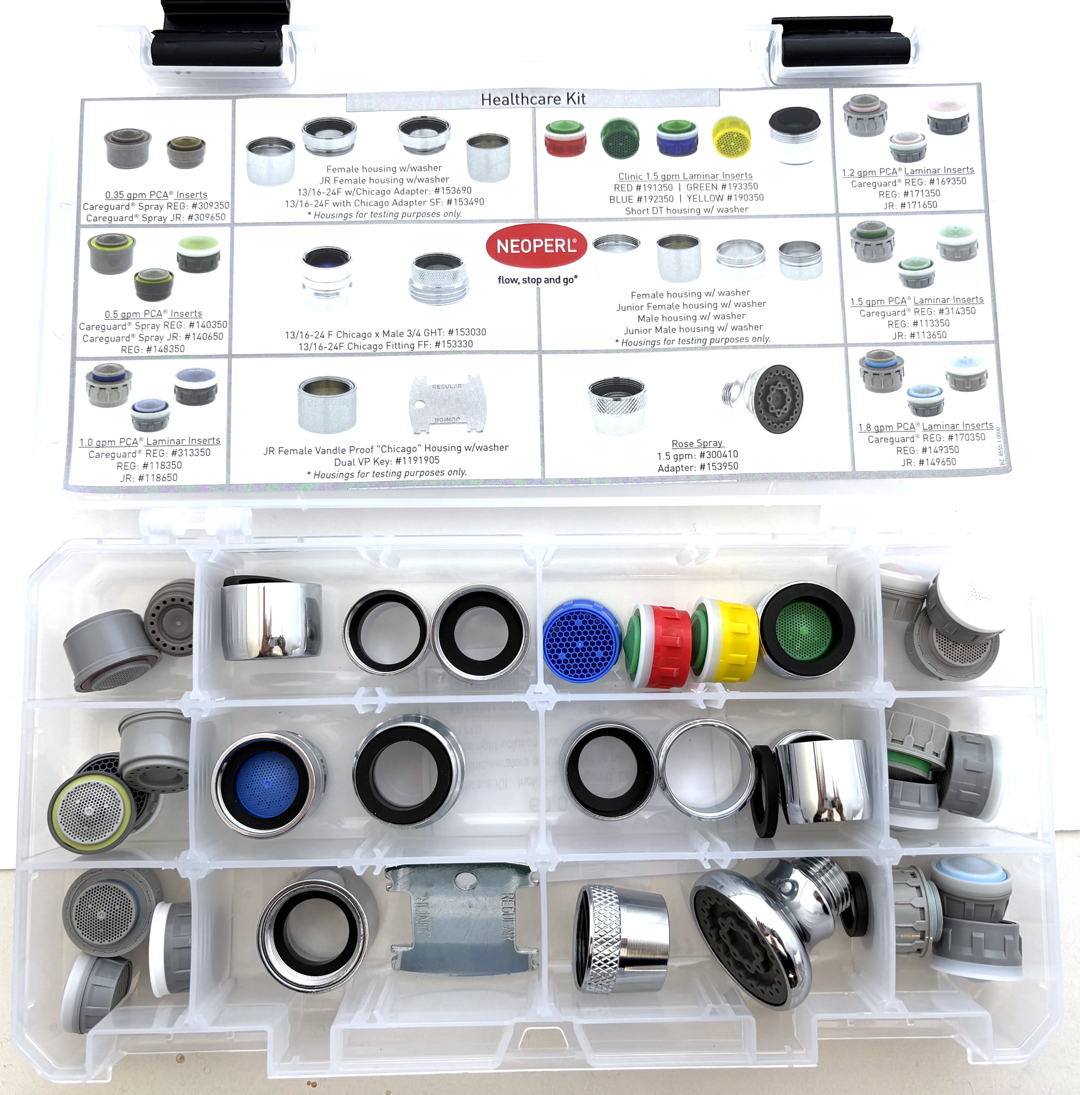 Pro Healthcare Kit 36 pc Laminar Solutions Aerator for Various Thread Options Clinic Essential Tool