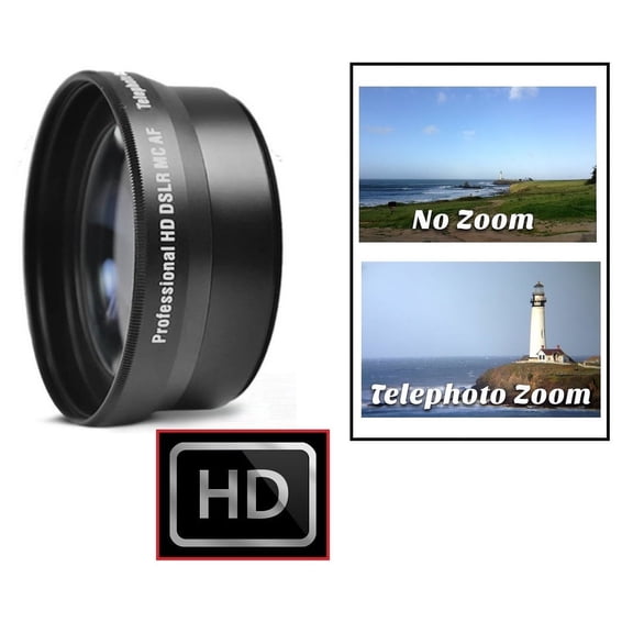 Pro Hi Def 2X Telephoto Lens for Nikon Z7 Z6 Z-7 Z-6 (72mm Compatible)
