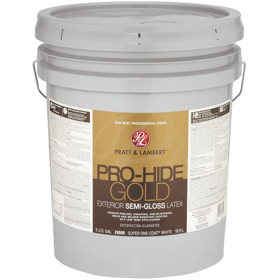 Pratt & Lambert Pro-Hide Gold Latex Semi-Gloss Exterior House Paint