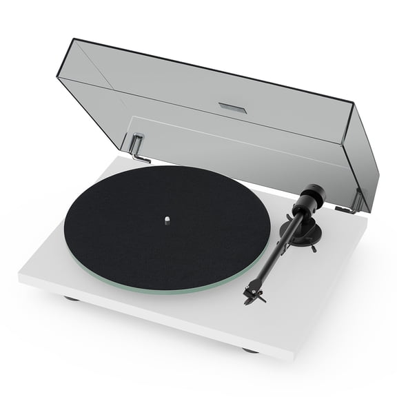 Pro-Ject T1 Evo Phono Turntable with OM10 Cartridge (White)