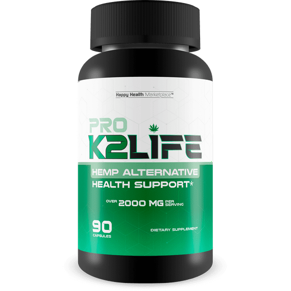 Pro K2Life - Our Best Hemp Supplement Alternative - Herbal & Vitamin Support for Blood Health, Ear Health, Brain Health, Circulatory Health, Male Health, Female Health - Pro K2Life Gummies Alternative