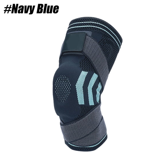 Pro Knee Brace with Silicone Pad & Spring Support - Adjustable Compression Sleeve for Joint Pain Relief, Sports Injury Recovery