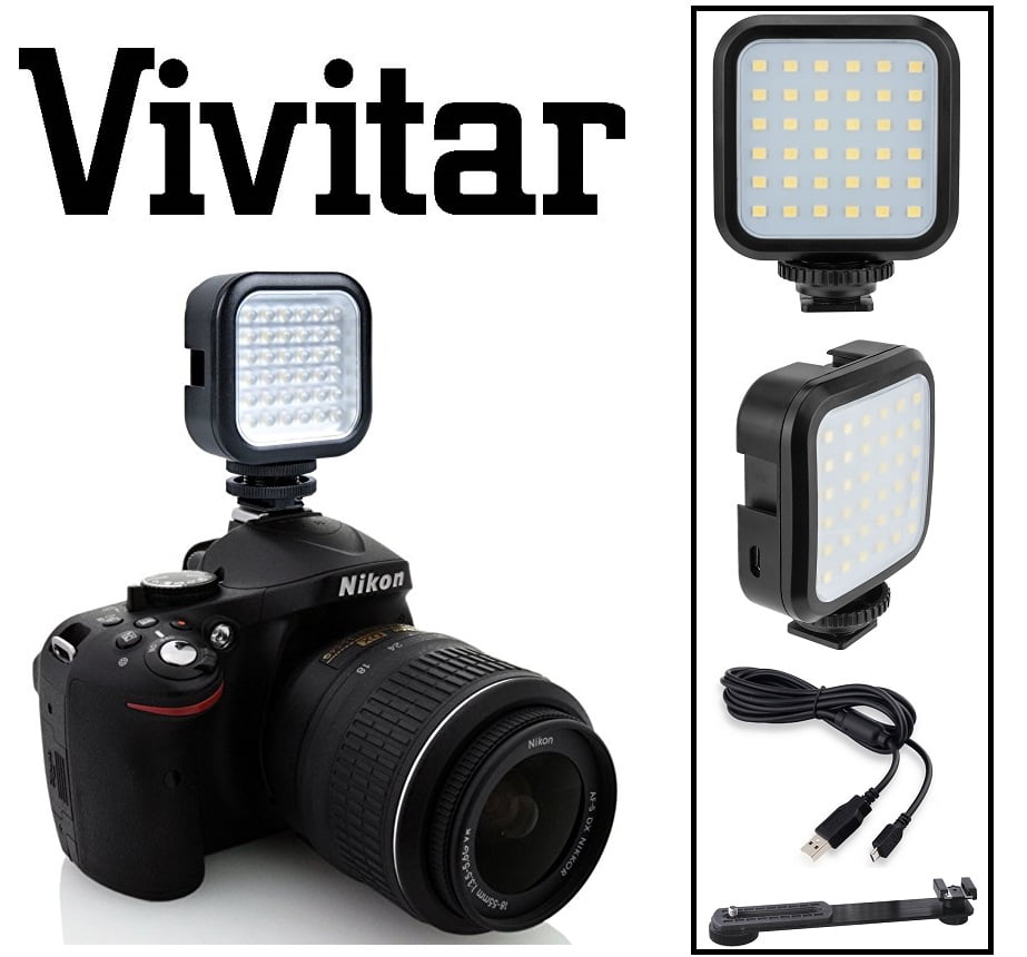 Pro LED Light With Power Set For Nikon 1 AW1 J5 Coolpix L340 B500 B700 ...