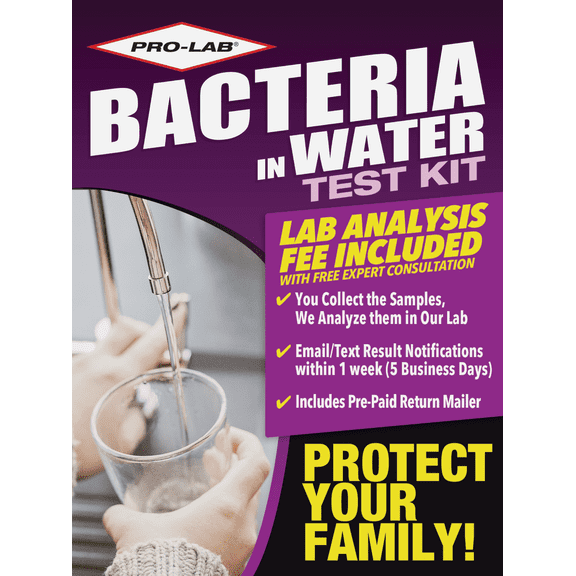 Pro Lab Bacteria In Water Test Kit - Pack of 4 Residential Use, Standard Application