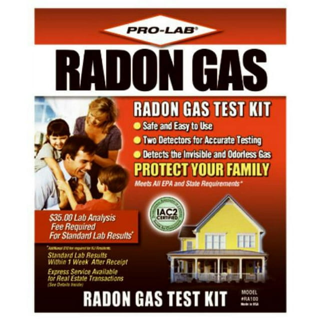 ProLab RA100 Professional Radon Gas Test Kit, Each