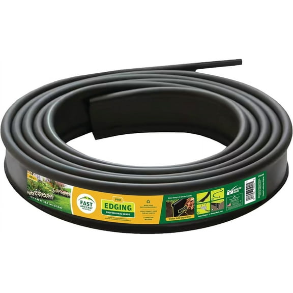 Pro Landscape Coiled Edging, Garden Border, Lawn Edging, Flower Bed Edging, Playground Edging, Contractor Grade