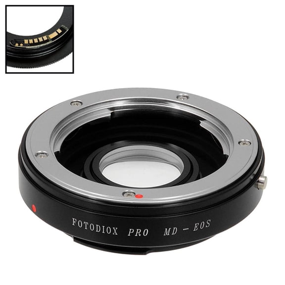 Fotodiox Pro Lens Mount Adapter Compatible with Minolta Rokkor (SR / MD / MC) SLR Lens to Canon EOS (EF, EF-S) Mount D/SLR Camera Body - with Gen10 Focus Confirmation Chip