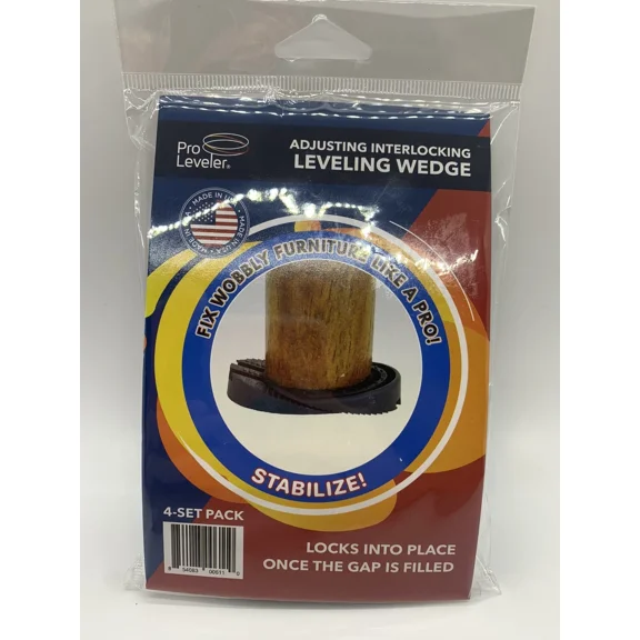 Pro Leveler Adjusting Interlocking Leveling Wedge Stabilize Wobbly Furniture