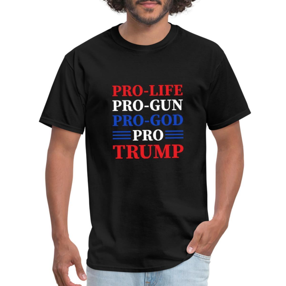 Pro Life Pro God Pro Trump 2024 Election Campaign Men's TShirt