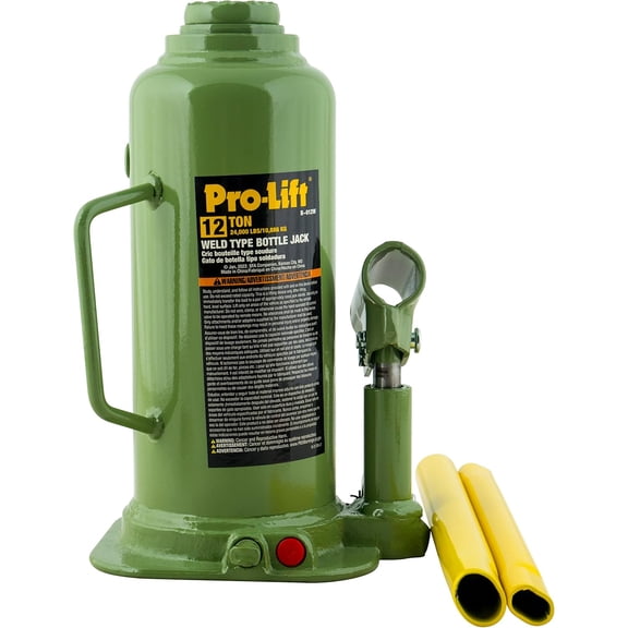 Pro-Lift B-012W 12 Ton Welded Bottle Jack - 24,000 Lbs Capacity