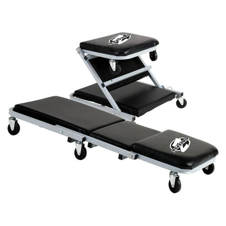 Pro-Lift C-2036D Grey 36" Z-Creeper Seat , Black