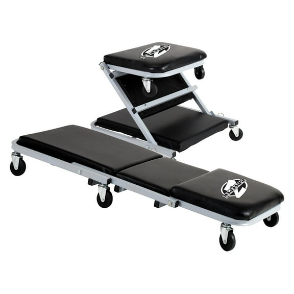 Pro-Lift C-2036D Grey 36" Z-Creeper Seat , Black